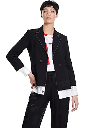 Desigual Damen 20SWEW02200036 Jacken, Black, 36