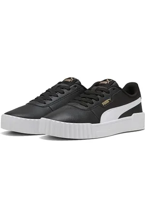 PUMA Damen Carina 3.0 Sneaker, Black White Gold, 36 EU