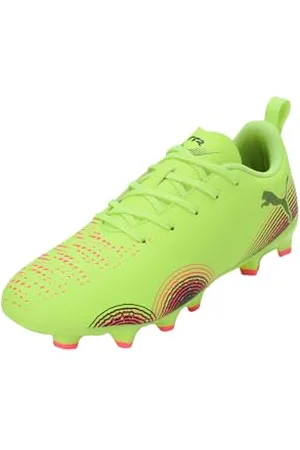 PUMA Future 8 Play FG/AG JR Fussballschuh, Yellow ALERT Black-Sun Struck, 34 EU