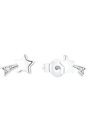 Prinzessin Lillifee Ohrstecker 925 Sterling Silber Ohrschmuck, mit Zirkonia synth., 0,9 cm, Silber, , Kommt in Schmuck Geschenk Box, 2035295