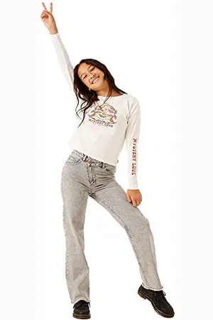 Garcia Kids Mädchen Long Sleeve T-Shirt, Off White, 104/110