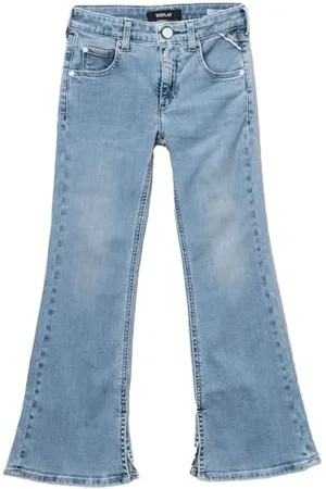 Replay Mädchen Jeans mit Power Stretch, Blau (Light Blue 010), 14 Jahre