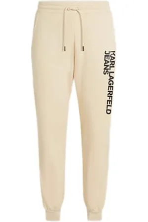 Karl Lagerfeld Text Logo Slim Sweatpant, Men, Brown, Pants