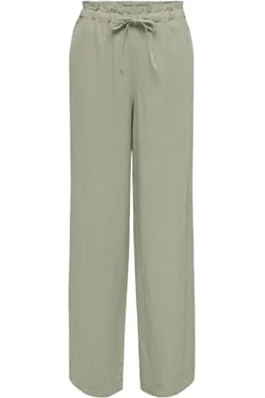 ONLY Damen Onlcaro Hw Pb Wide Linen Bl Pant Cc PNT, ,M / 32L