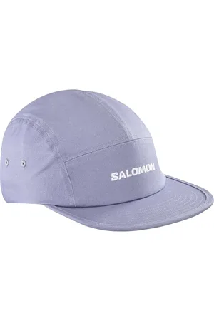 Salomon 5-Panel-Kappe, Wandern, Trailrunning & Spaziergänge, Leichter Komfort, Verstellbar, Blauer Granit, Unisex