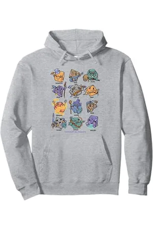 Dungeons & Dragons Cute Dice Characters Big Chest Poster Pullover Hoodie