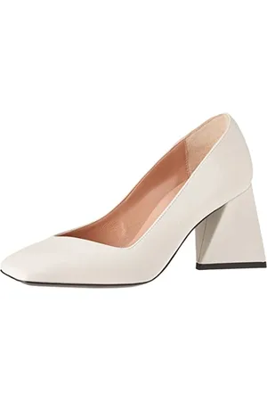 Pollini Damen Pumps Dekolleté, Silber/schwarz, 39.5 EU