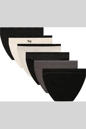 Dim Damen Les Pockets Coton Stretch X6 Höschen, , 36 (6er Pack)