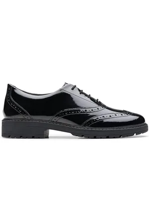 Clarks Loxham Brogue, Jugendschuhe, Lack, , Standard-Passform, Größe 38, , 22 EU