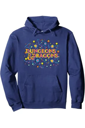 Dungeons & Dragons Retro Vibes Big Chest Logo Pullover Hoodie