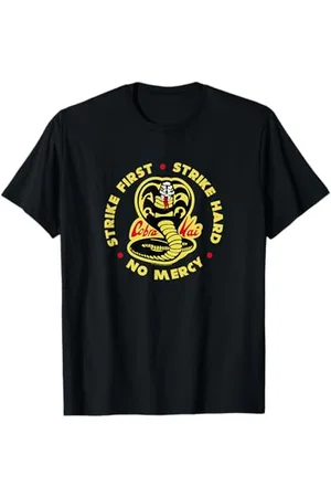 Cobra Kai Schlag zuerst zu Kobra Logo T-Shirt