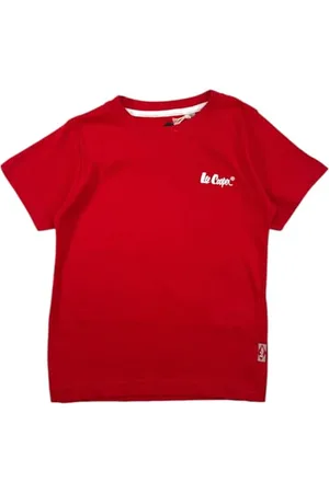 Lee T-Shirt, Junge, Mädchen, (4 bis 14 Jahre), Polo, Tank Top, Hemd, Print, Bekleidung, Unisex, Kinder, Sport, atmungsaktiv, Modell GLC121210 TS S9-6A, Rouge