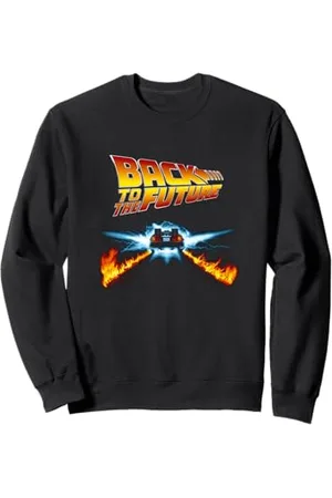 Back To The Future Delorean und Logo Sweatshirt