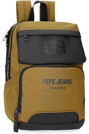 Pepe Jeans Bromley Rucksack für Notebook, 33,8 cm (13,3 Zoll), Gelb, 25 x 37 x 12 cm, Polyester, 9 l, von Joumma Bags, gelb, Talla única, Laptop-Rucksack