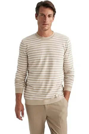 DeFacto Herren Pullover & Strickjacken - Vielseitige Pullover für Herren Standart Fit Crew Neck