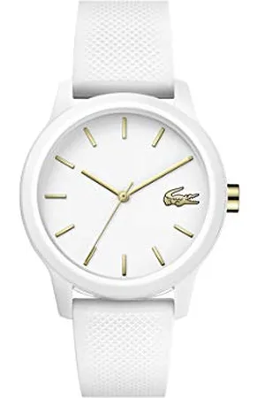 Lacoste Analog Quarzuhr für Damen Kollektion .12.12 Ladies mit Weisses Silikonarmband - 2001063