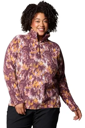 Columbia Damen Glacial 4 Print Half Zip Fleece Pull Over, , S