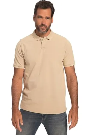 JP 1880 Herren, Piqué, Vintage Waschung, Halbarm Poloshirts, , XXL Größen
