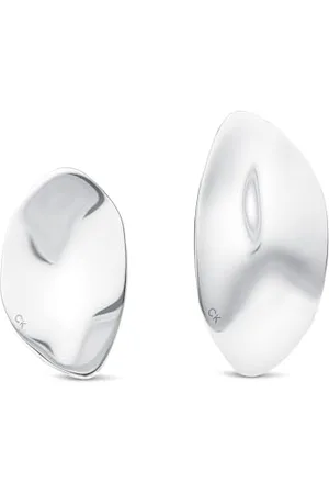 Calvin Klein Halskette, Ohrstecker oder Armband für Damen Kollektion CK REFLECT aus Edelstahl, Earrings