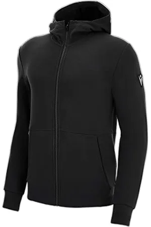 macron Herren Athleisure FCC Fargo Full Length Zip Hoodie Blk Man Sweatshirt mit Reißverschluss, , L