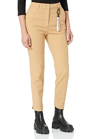 Moschino Moschino Damen Stretch Canvas With Brand Gadget Casual Pants, , 40 EU