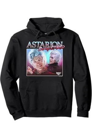 Dungeons & Dragons Astarion Careful Bite Retro Portrait Pullover Hoodie