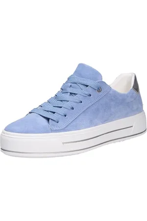 ARA Damen Canberra Sneaker, Azzuro,Silber, 36.5 EU Weit