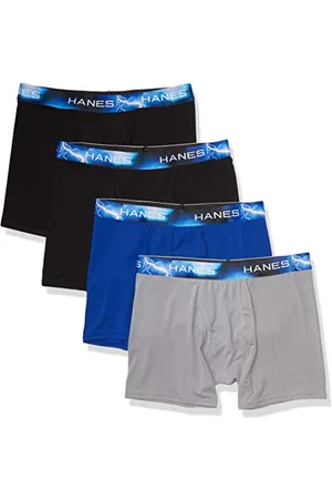 Hanes Ultimate Herren Sport X-Temp Boxershorts, Ultraleicht, 4er-Pack Retroshorts, , Small