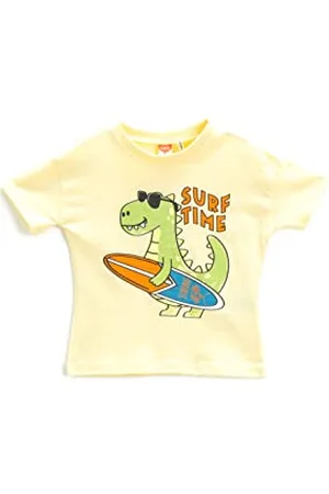 Koton Baby - Jungen Dinosaur Printed Short Sleeve Crew Neck T-Shirt, , 12-18 Monate EU