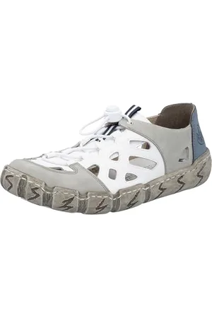 Rieker Damen L0358 Slipper, Weiss, 42 EU
