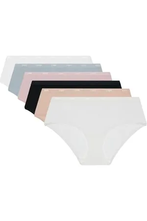 Dim Hipster Shorty Les Pockets Eco Baumwolle Komfortabel & Weich Multipack Damen x6, , S
