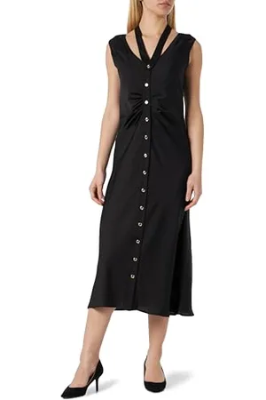 Pinko Damen Acheloo Kleid Satin Mat Lässiges Abendkleid, , 32