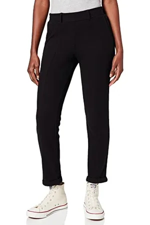 TOM TAILOR Damen 1028783 Loose Fit Hose, 14482-Deep Black, 40W / 28L