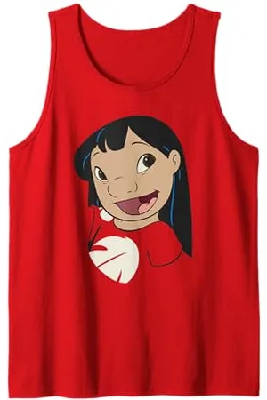Disney Lilo & Stitch Big Lilo Smiling Face Front Shot Tank Top