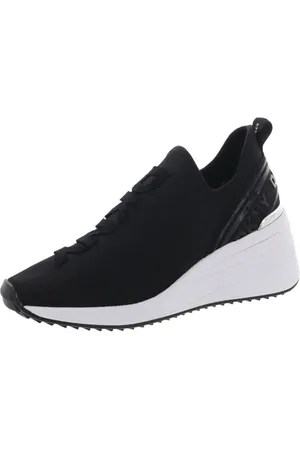 DKNY Damen Keeva-Wedge Sneaker, Black, 40.5 EU