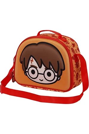 Harry Potter Bobblehead-3D Frühstückstasche, Orange, 25,5 x 20 cm