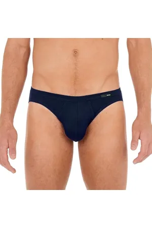 Hom Herren Micro Confort Tencel Soft Slip, Bleu Marine, M