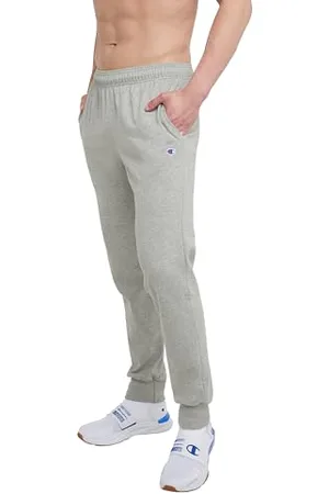 Champion Herren Joggers, Lightweight Lounge, Jersey Graphic Pants for Men, 31" Trainingshose, Oxford Gray C Patch Logo, X-Groß