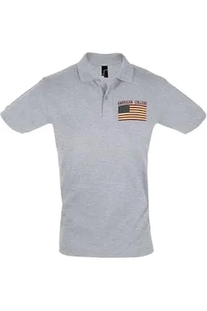 American College Unisex Herren Damen Manner Frauen Polo Shirt, , S