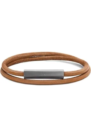 MVMT Armband für Herren Kollektion LEATHER WRAP Braun - 28200028