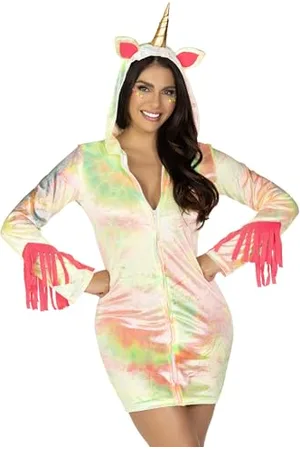 Leg Avenue Enchanted Velvet Unicorn Panamahut, Damen, Mehrfarbig S/6/8 EU