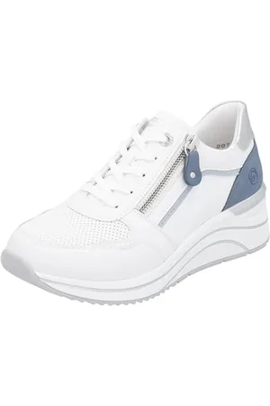 Remonte Damen D0T10 Sneaker Low, Weiss, 44 EU