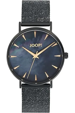 JOOP! Armbanduhr Damen Quarzuhr Analog, mit Edelstahl Armband, , 5 bar Wasserdicht, Kommt in Uhren Geschenk Box, 2036606