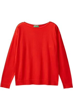 Benetton Damen Trikot Sc Boot M/L 103cd102l Pullover, , XS