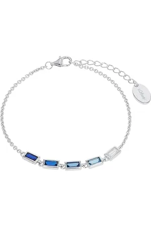 QS by s.Oliver Armband 925 Sterling Silber Damen Armschmuck, mit Zirkonia synth., 17+3 cm, , Kommt in Schmuck Geschenk Box, 2031408