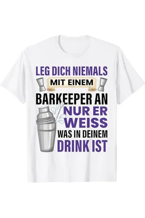 witzige und lustige Sprüche Barkeeper Spruch Geschenk Barmann Getränkemischer Spruch Bar T-Shirt
