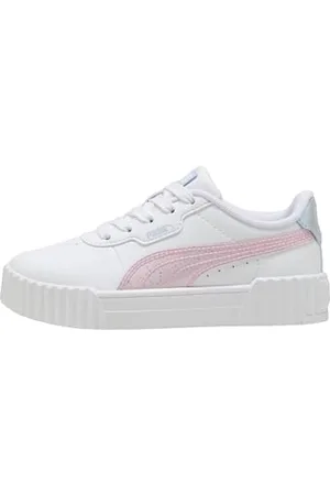 PUMA Mädchen Carina 3.0 Blurry Dreams Ps Sneaker, White Rose Mauve Cool Weather, 34 EU