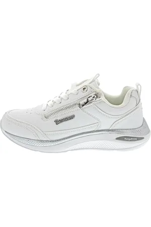 KangaROOS Damen K-WN Wish RV Sneaker, White/Silver, 38 EU