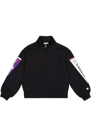 Champion Mädchen Legacy Graphic Shop G (405024) -Ultra-Light Soft Compact Powerblend Fleece Full-Zip Hoodie, , 13-14 Years