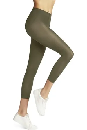 Falke Damen Leggings Pure Matt 50 DEN Capri W Le halb-Blickdicht einfarbig 1 Stück, , S